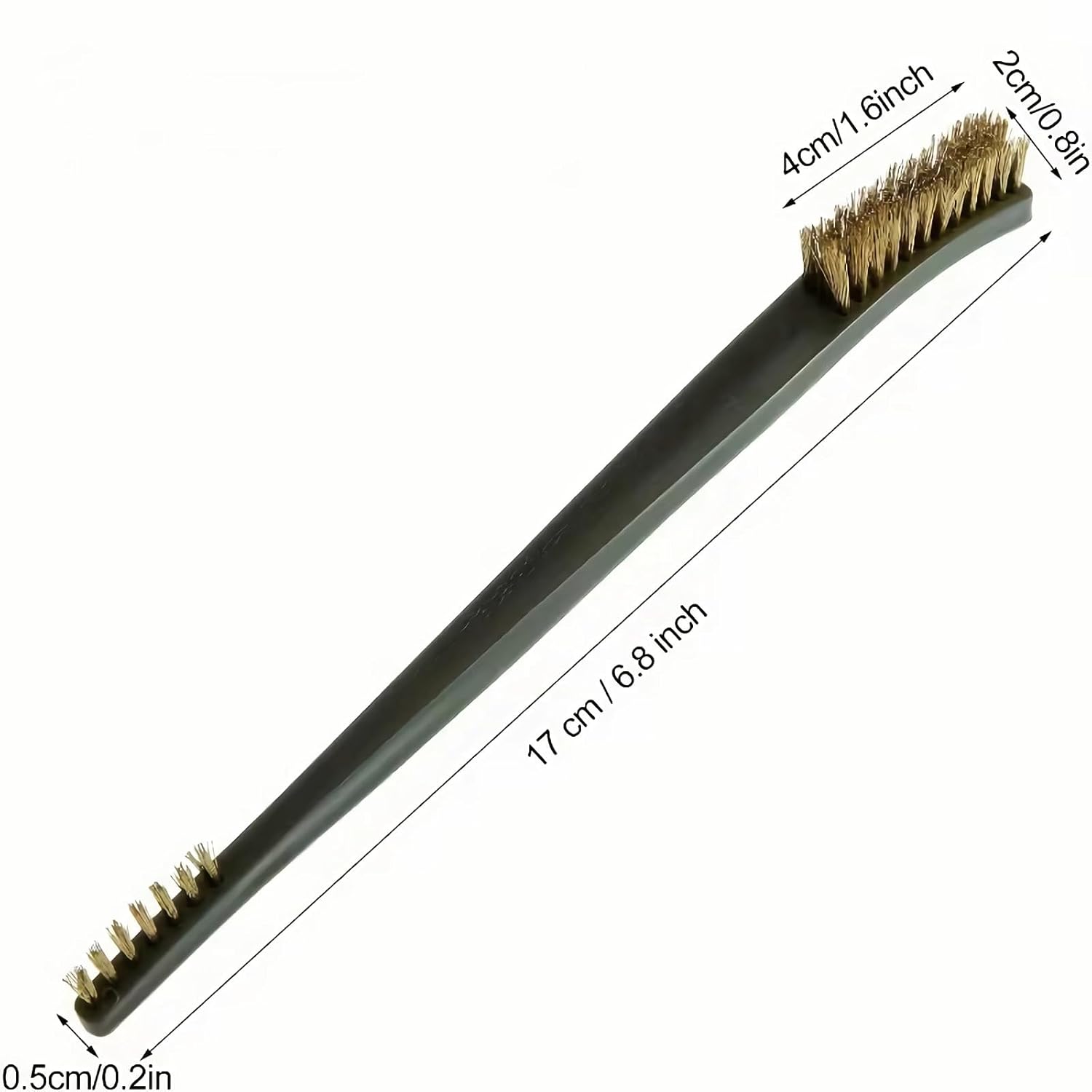 6Pc Mini Wire Brush Set, Steel Brass Nylon Cleaning Polishing Metal Rust Tools, Suitable for Paint Dirt