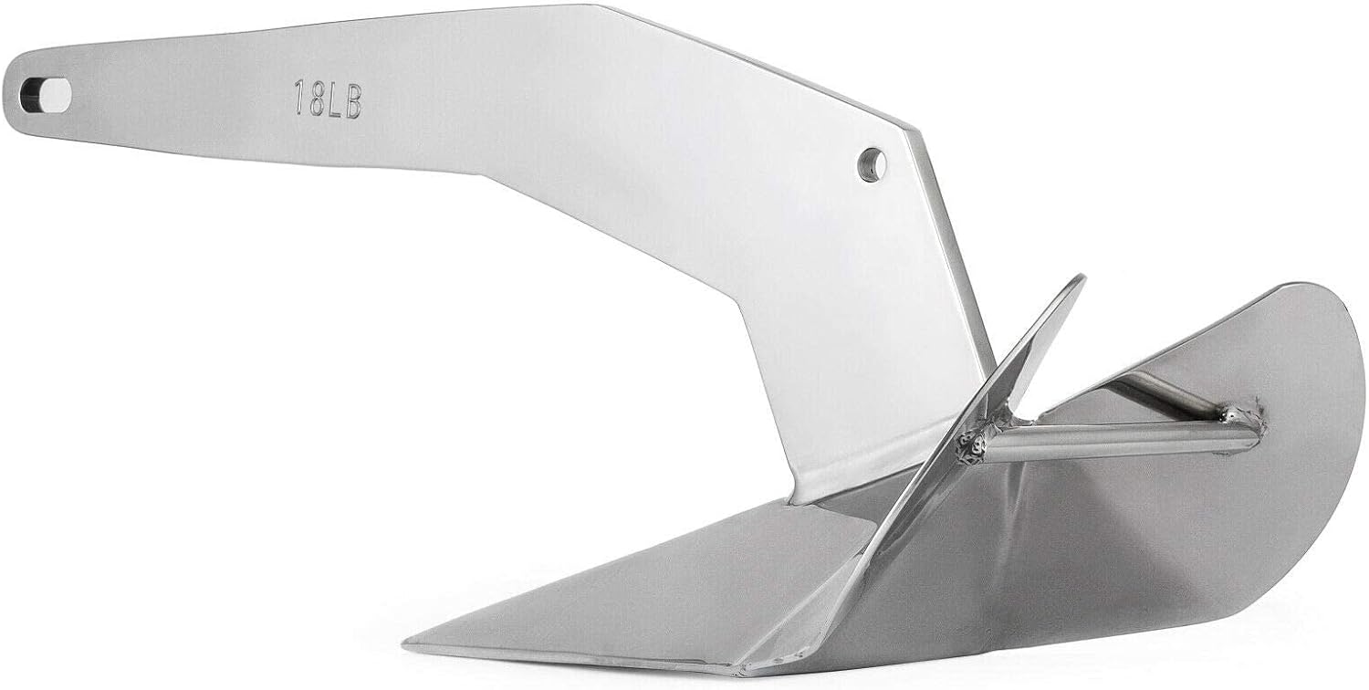 Stainless Steel Delta/Wing Style Boat Anchor Heavy Duty Triangular 11lb / 13lb 16lb /17.5lb 22lb 33lb 35lb Wing Triangle 13 lb/6 kg