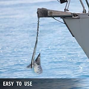 Stainless Steel Delta/Wing Style Boat Anchor Heavy Duty Triangular 11lb / 13lb 16lb /17.5lb 22lb 33lb 35lb Wing Triangle 13 lb/6 kg