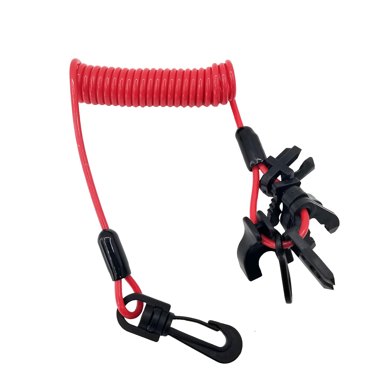 Universal Boat Kill Switch Key Set, Safety Stop Connector Lanyard Cord Replacement for Mercury, Yamaha, Honda, Tohatsu, Johnson, Evinrude, Suzuki