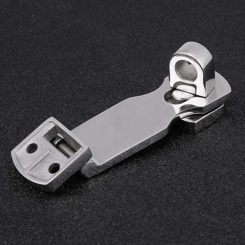Grade Stainless Steel 3" Heavy Duty Door Hasp with Turning Padlock Eye Mount Screws