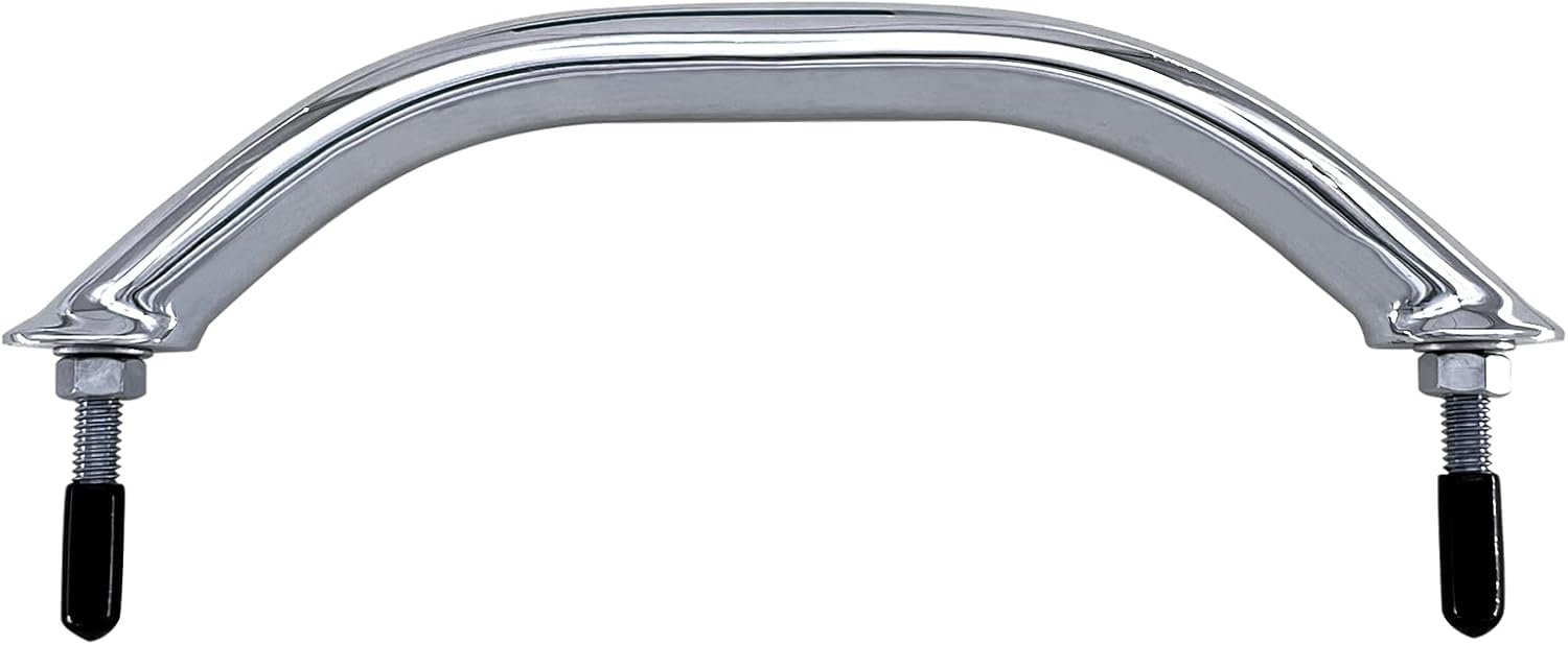 8'' Boat Polished Grab Handle Round Tube Bar Handrail 316 Stainless Steel for Marine Yacht RV