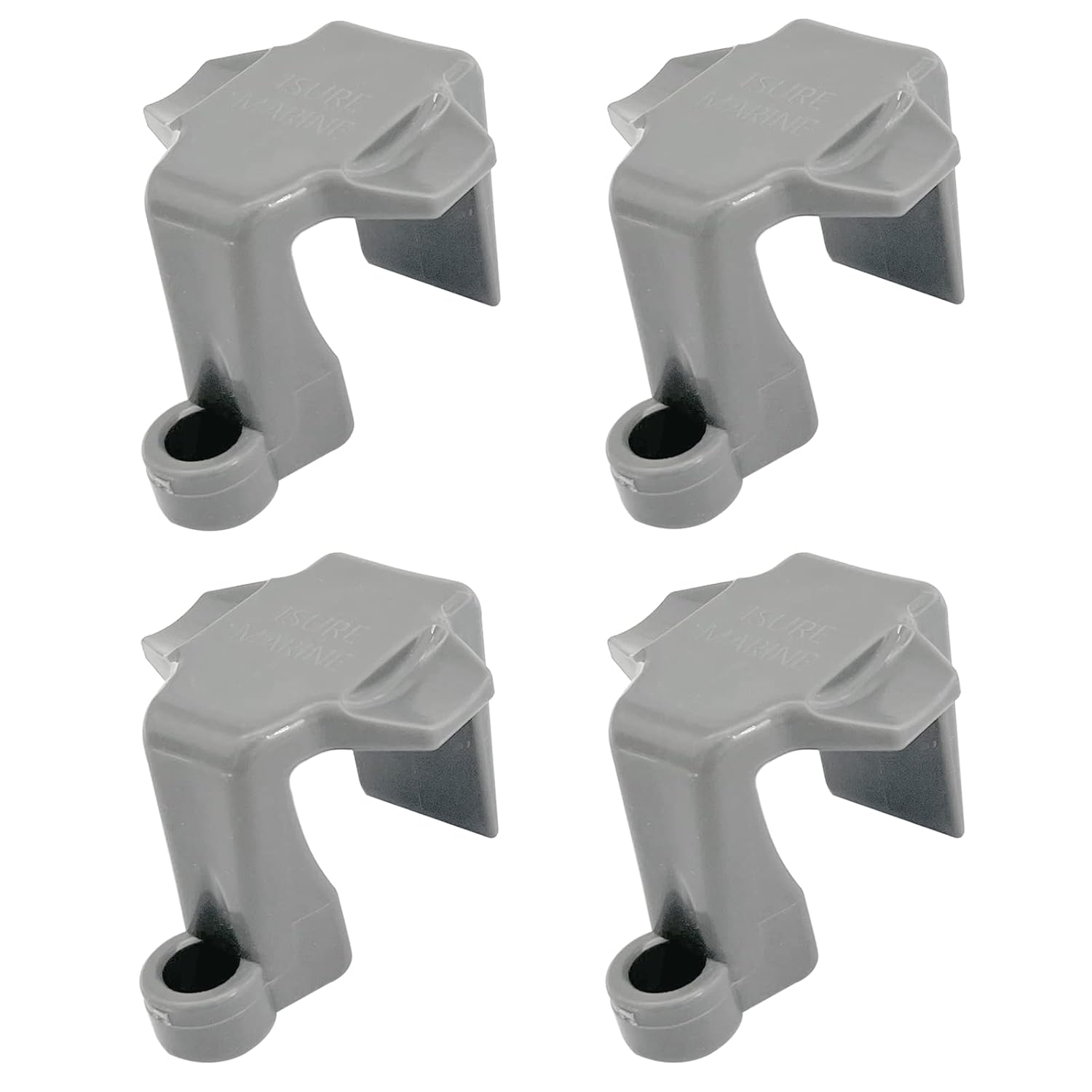 4 Pcs Square Rail Fender Bumpers Hanger/Adjuster/Clip Docking for Bumper, Pontoon Boat Clips