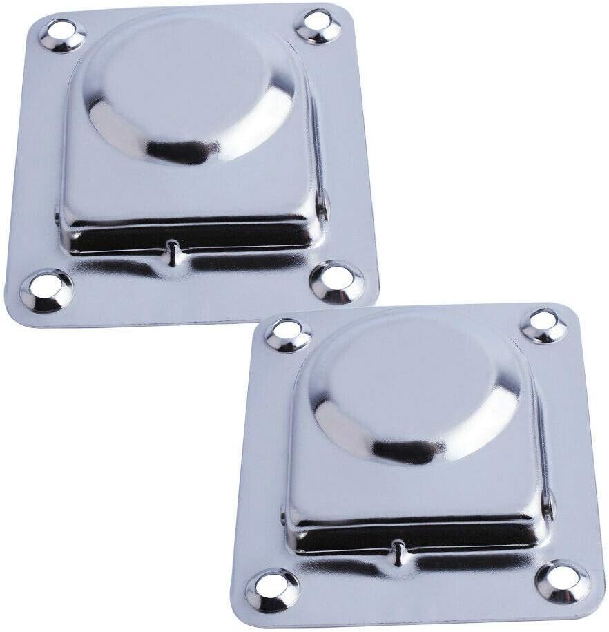 Stainless Steel Rectangular Recessed Hatch Pull Flush Mount Ring Latch Lift Handle Marine Boat 2 PCs 65x56mm