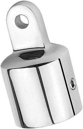 Mirror Polished Marine Bimini Top Cap Tube 1" 25.4mm External Eye End for Boat Heavy Duty Fitting Hardware 316 Stainless Steel