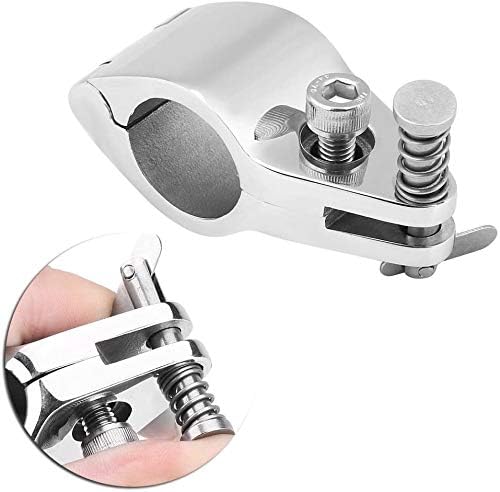Set of 2 Stainless Boat Bimini Top Hinged Jaw Slide 1" 25 mm