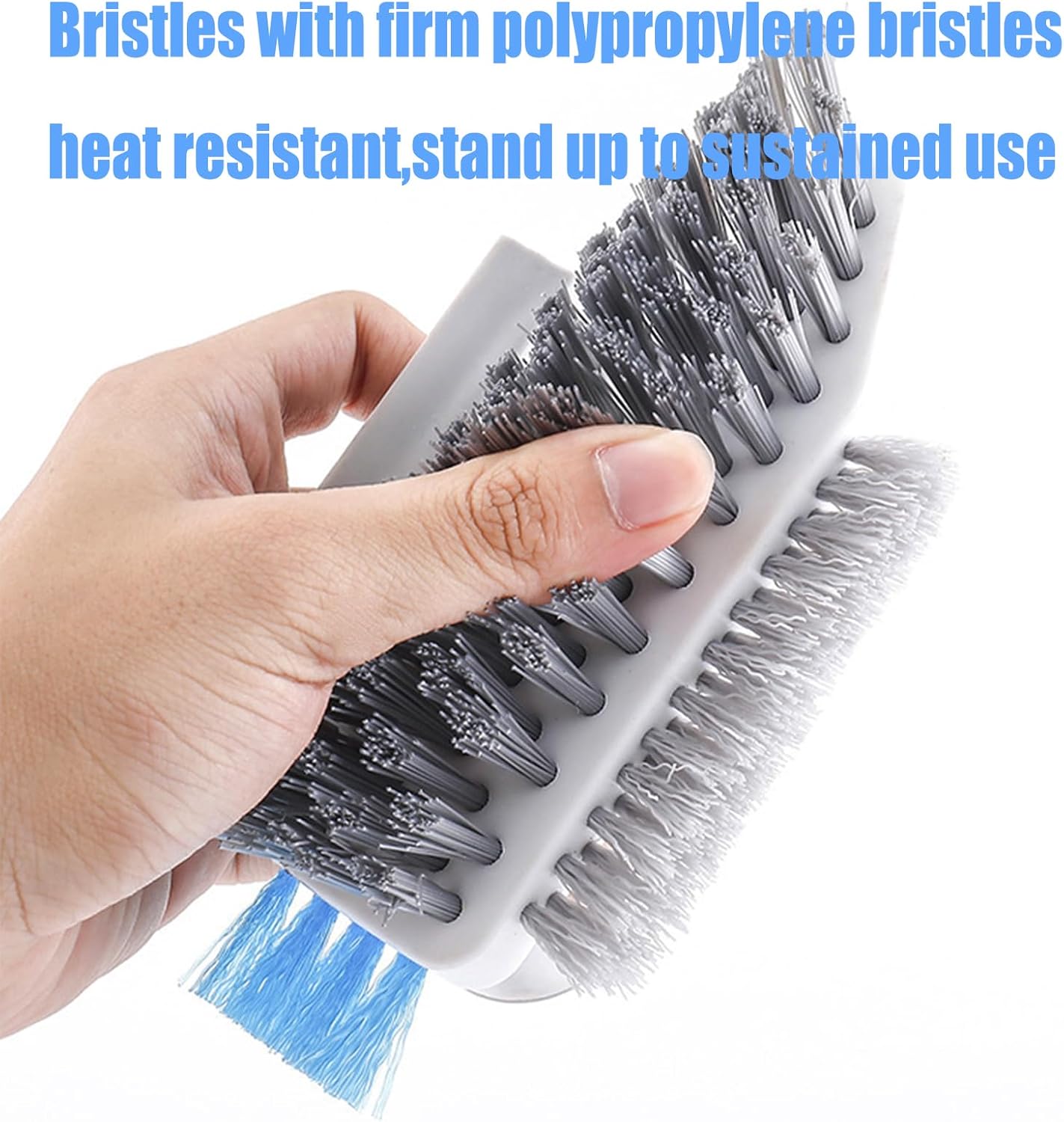 4-in-1 Grout Brush with Squeegee,Durable Bristles,Heavy-Duty Scrub Brushes for Cleaning Stiff Bristles Bathroom & Kitchen,Tile Floors Wall/Corner/Window Green Green