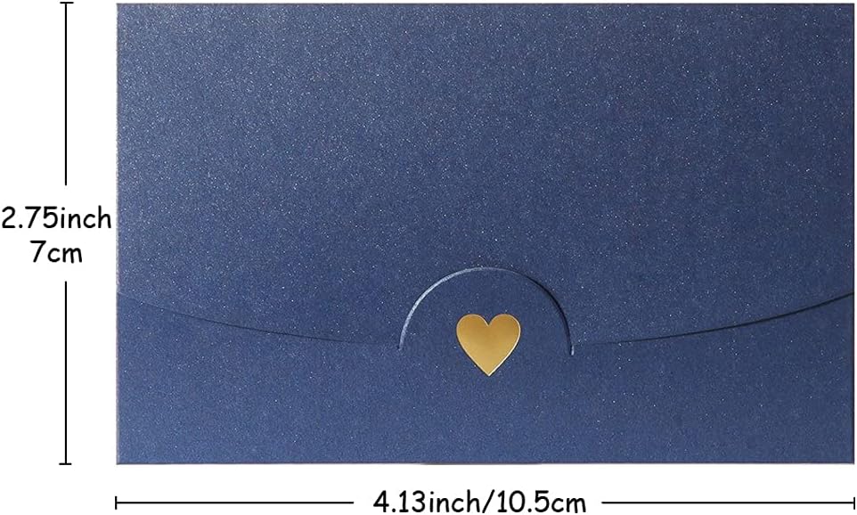 Mini envelope, 50 pieces, gift card envelope, mini pink envelopes, with heart closure, for DIY gift vouchers, Christmas, Valentine's Day, birthday party, gift card Pink pink