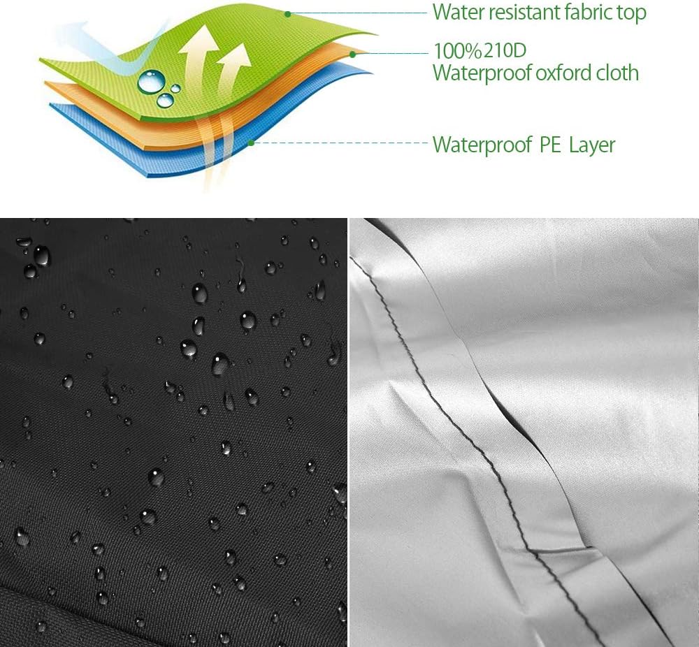 Patio rocking chair Cover waterproof Oxford fabric heavy Veranda lounge garden chair outdoor furniture protective cover black