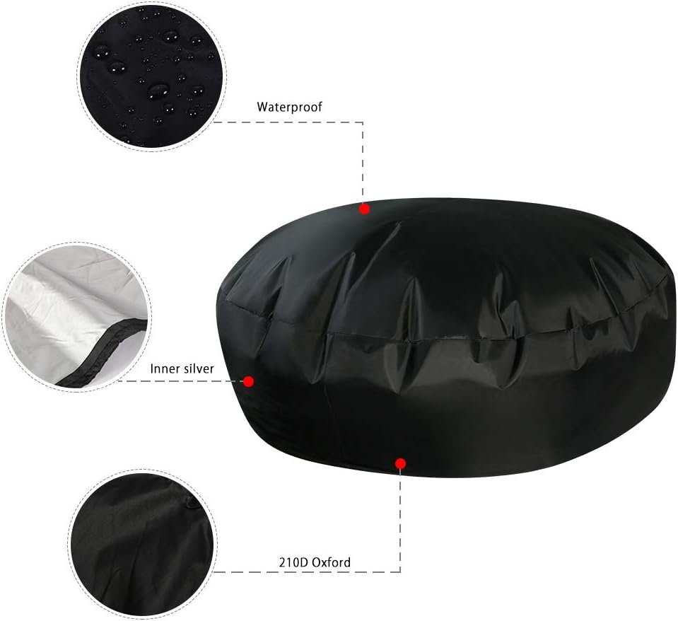 Patio rocking chair Cover waterproof Oxford fabric heavy Veranda lounge garden chair outdoor furniture protective cover black