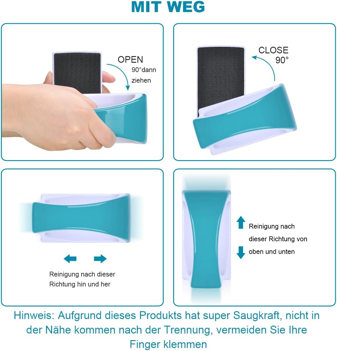 Petluno Magnetic Aquarium Glass Cleaner Fish Tank Glass Algae Scrapers, Floating Scrubber Cleaning Brush, Scratch-Free, Anti-Slip with Handle M M: suggests fish tank 50-60cm