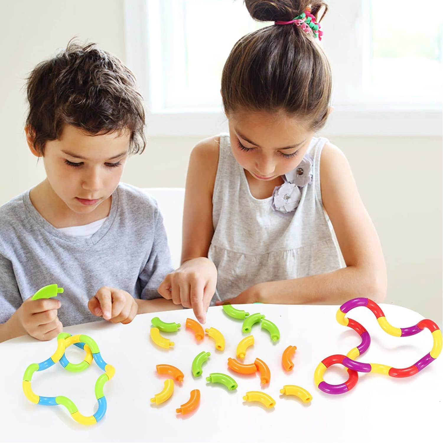 6 Pcs Tangles Fidget Toys Tangles Fidget Tangles Relax Therapy Stress Relief Feeling Winding Toy A
