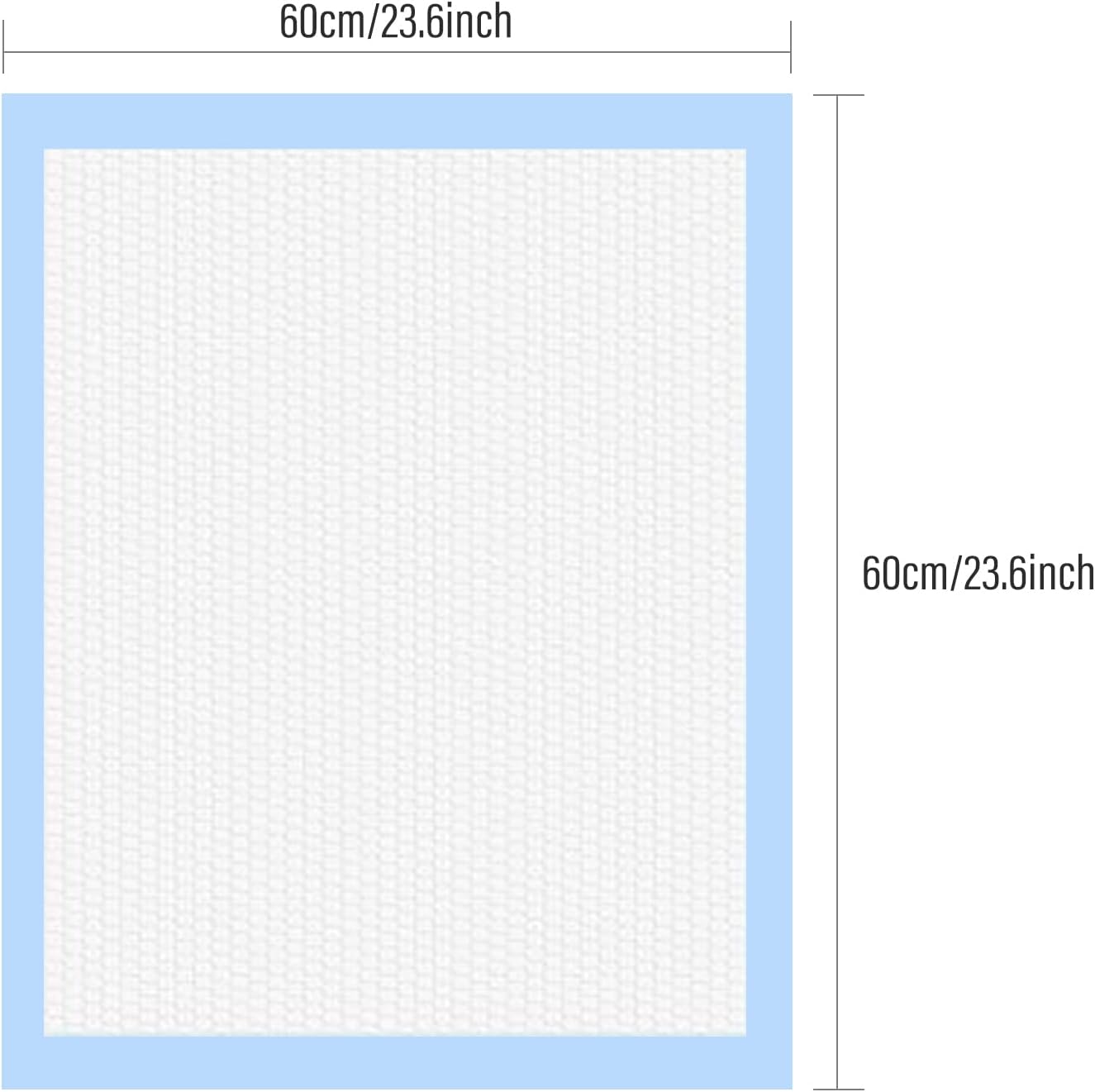 40 Pack Disposable Changing Pads, Portable Diaper Change Pad for Baby, Super Absorbent Leak-Proof Incontinence Bed Table Pee Mat for Travel and Home 40, Blue, L