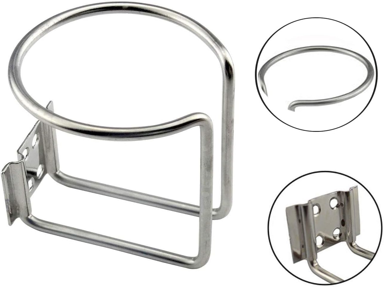 Z-Color 2pcs Stainless Steel Boat Ring Cup Drink Holder Universal Drinks Holders for Marine Yacht Truck RV Car Trailer Hardware