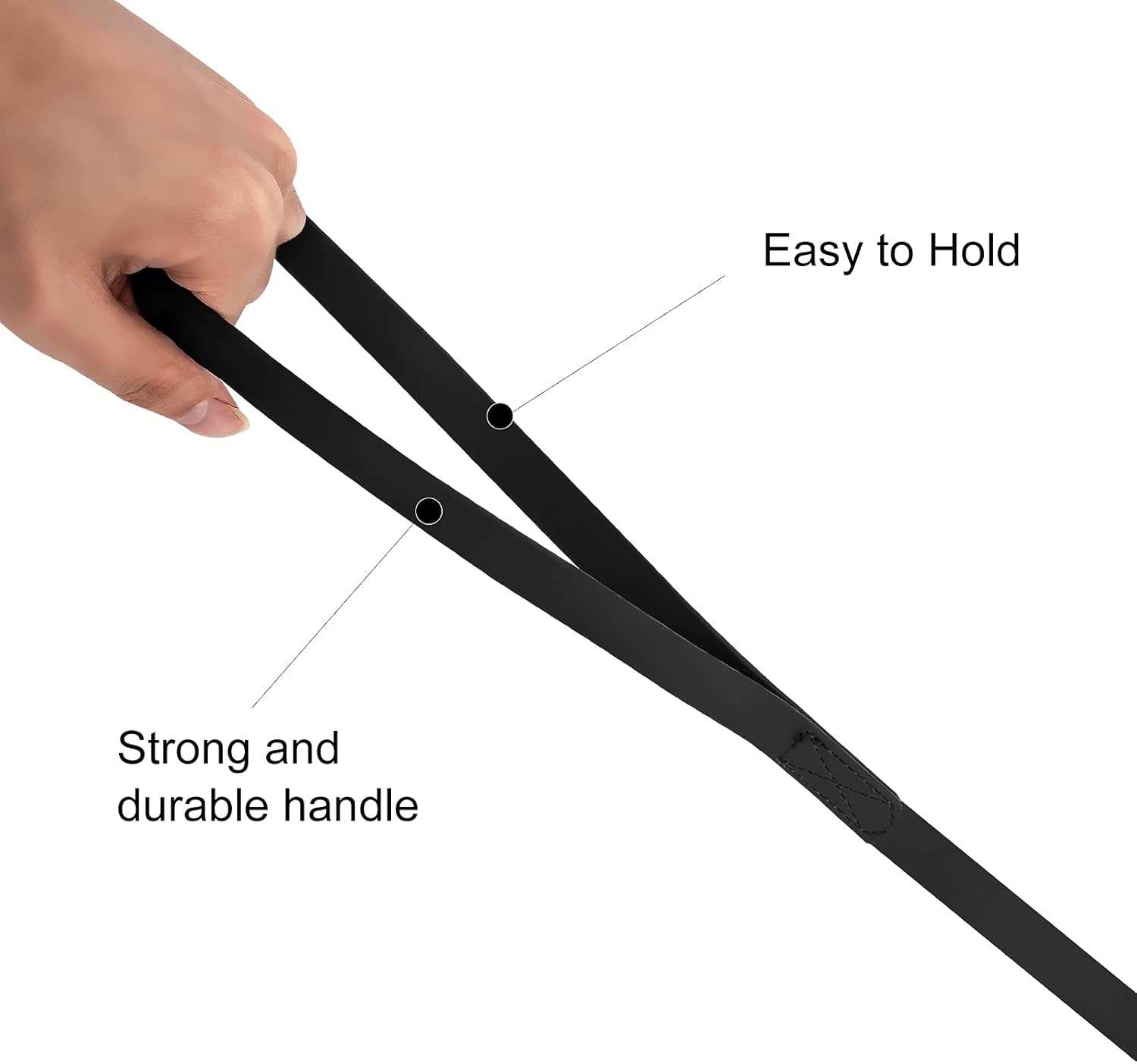 Waterproof Long Leash Durable Dog Recall Training Lead Great for Outdoor Hiking, Training, Yard, Beach and Swimming Black, 30ft