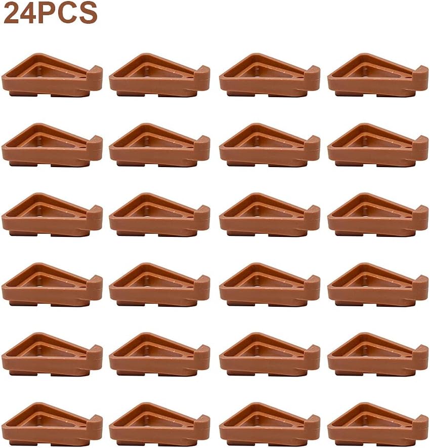 24pcs Plant Pot Feet, Invisible Flower Pot Risers, Non-Slip Pot Toes Supports for Indoor Outdoor Gardening Plant Container Small to Large Flower Planters