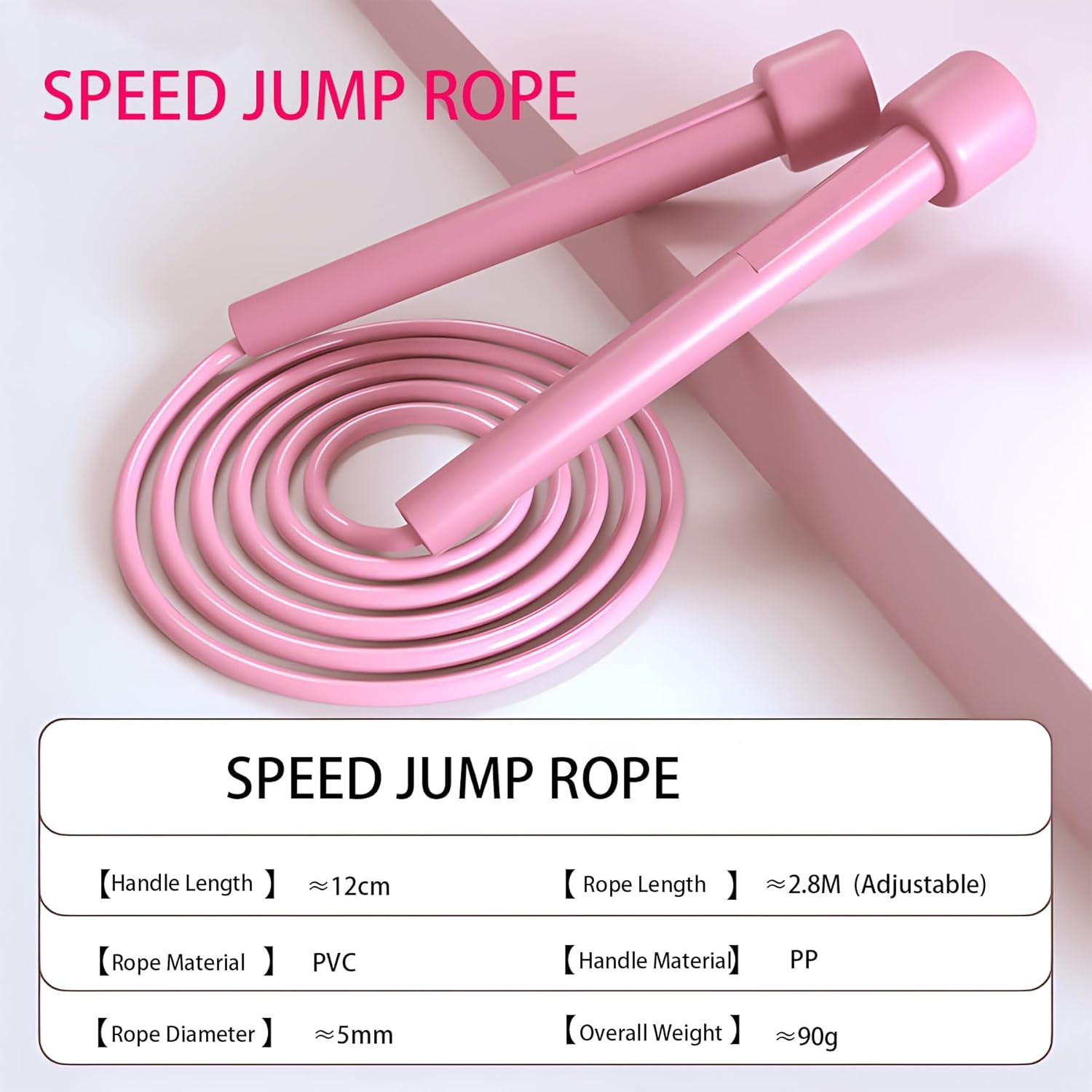 Kids Jump Rope, 3-Pack Set, Jump Rope for Kids 8-12, Beginners, and Adults - Lightweight, Tangle-Free, Adjustable PVC Rope - Jump Rope Kids, Jump Rope for Women 3 pcs