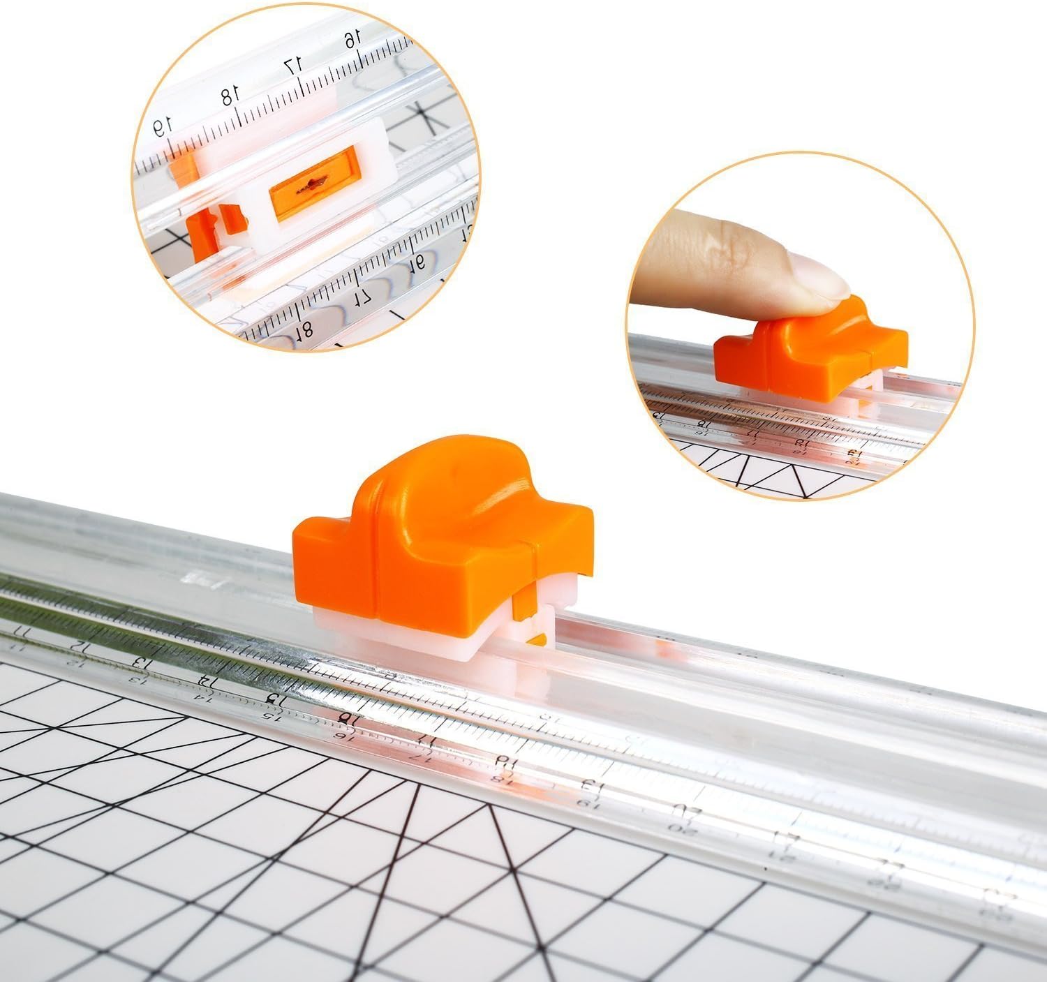 Paper Cutter Replacement Blade with Automatic Security Safeguard Design for A4 Black and White Paper Trimmer 5 Pack