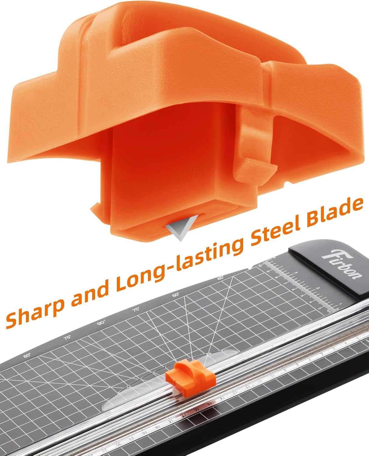 Paper Cutter Replacement Blade with Automatic Security Safeguard Design for A4 Black and White Paper Trimmer 5 Pack