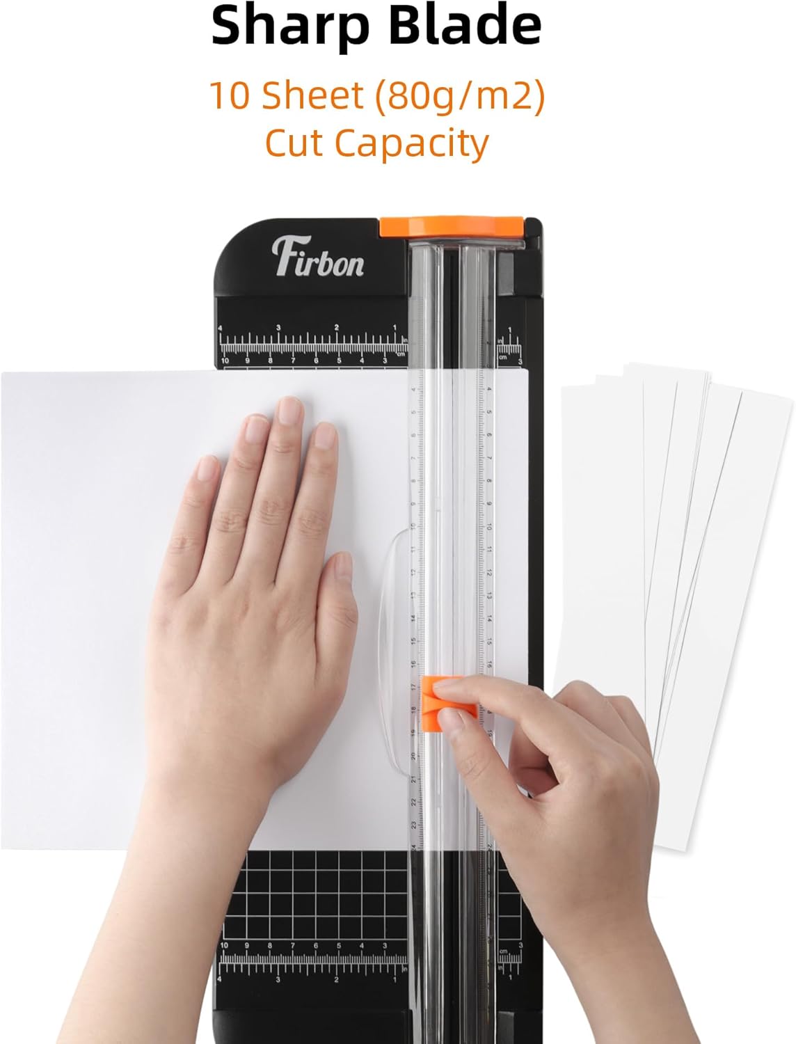 Paper Cutter Replacement Blade with Automatic Security Safeguard Design for A4 Black and White Paper Trimmer 5 Pack