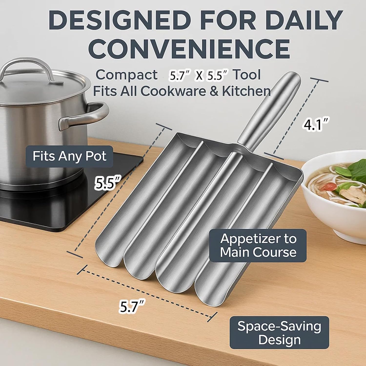 Meatball Maker Tool, 304 Stainless Steel Kitchen Manual Non Stick Meatball Maker, Portable Meatball Spoon Ball Maker Kitchen Restaurant Must Have Meatball Making Set，Home Cooking Tools 4-channel