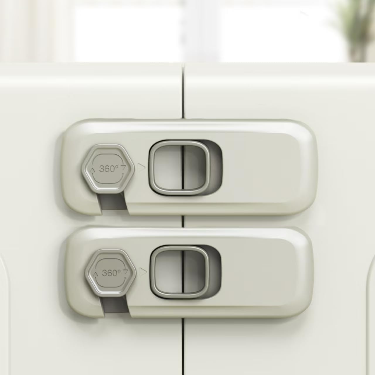 5 Pack Fridge Locks Child Safey, Child Freezer Lock, Baby Fridge Door Latches with Adhesive, Child Locks for Cabinets, Cupboard, Ovens