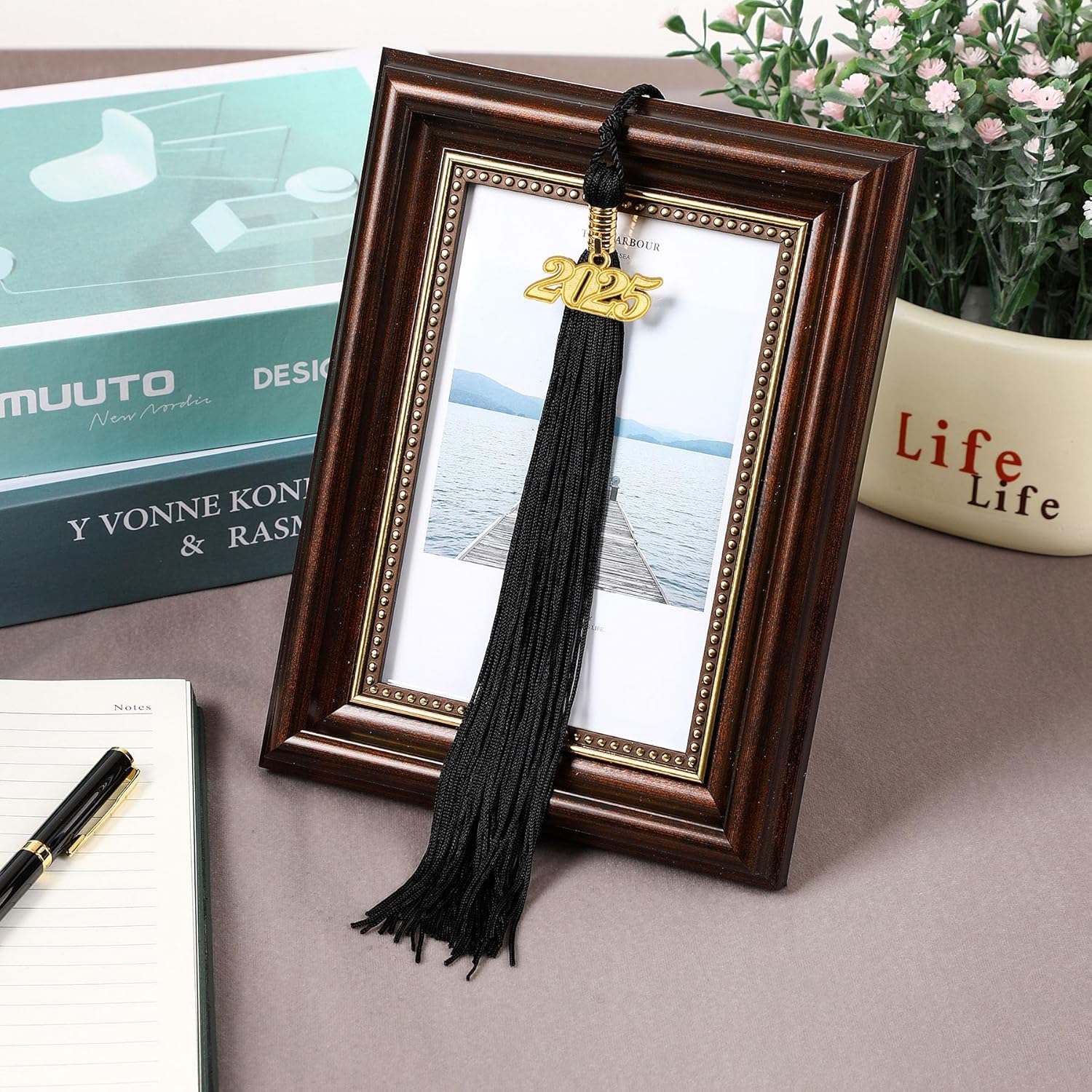 2025 Graduation Tassel, 1Pcs Graduation Cap Tassel 2025 Grad Graduation Tassel for 2025 Graduation Ceremonies Accessories Black