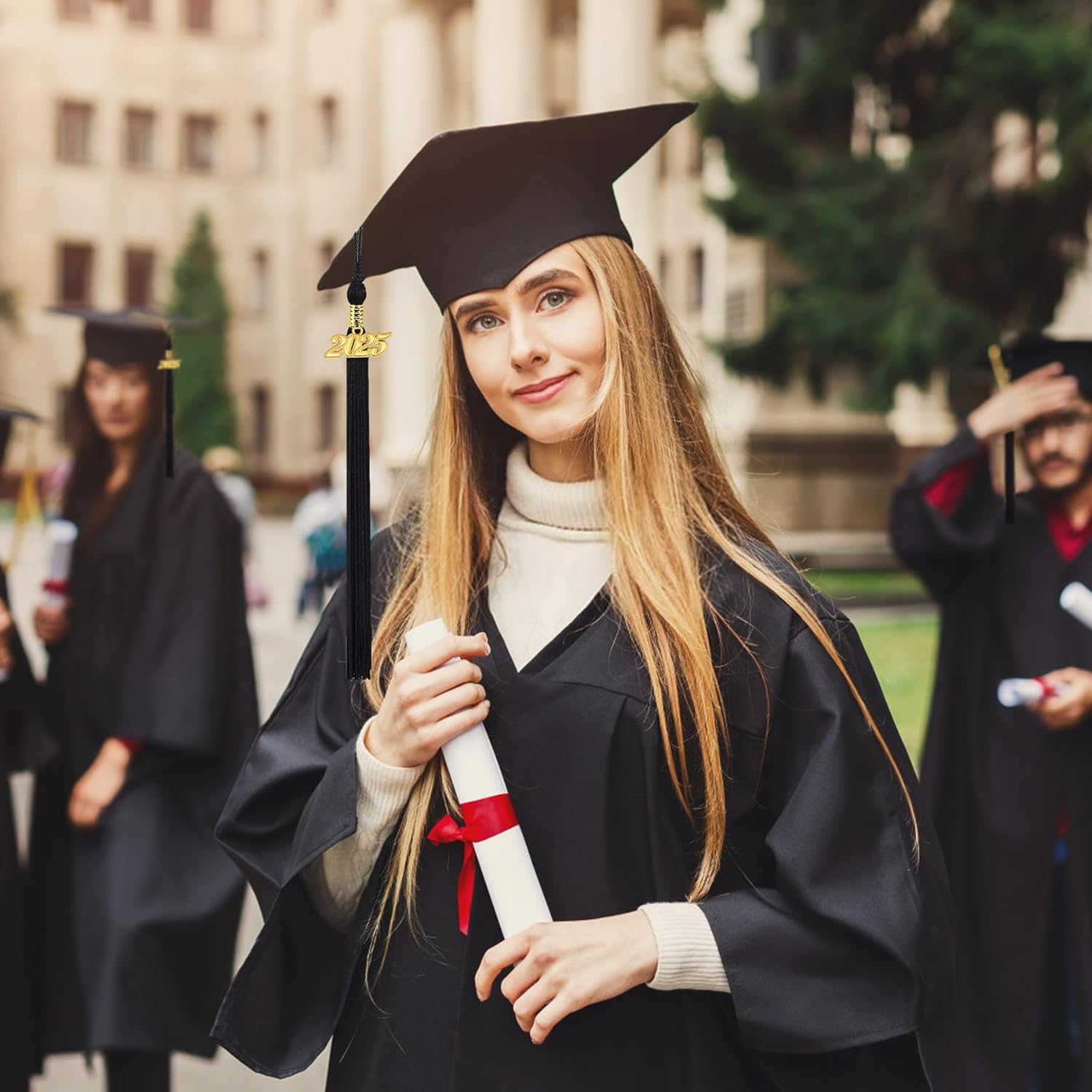2025 Graduation Tassel, 1Pcs Graduation Cap Tassel 2025 Grad Graduation Tassel for 2025 Graduation Ceremonies Accessories Black