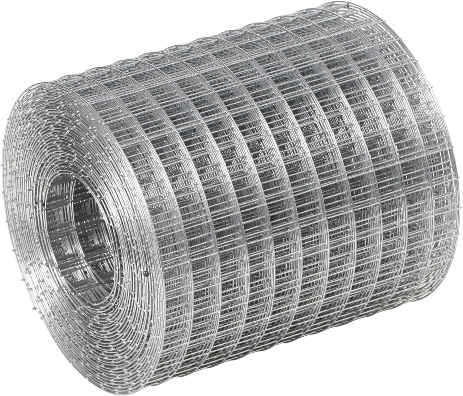 Hardware Cloth Galvanized Wire Mesh 4in X 20ft Garden Fence Chicken Wire Coop Metal Welded Wire Mesh Roll for Poultry Netting Cage DIY Projects Garden Protection