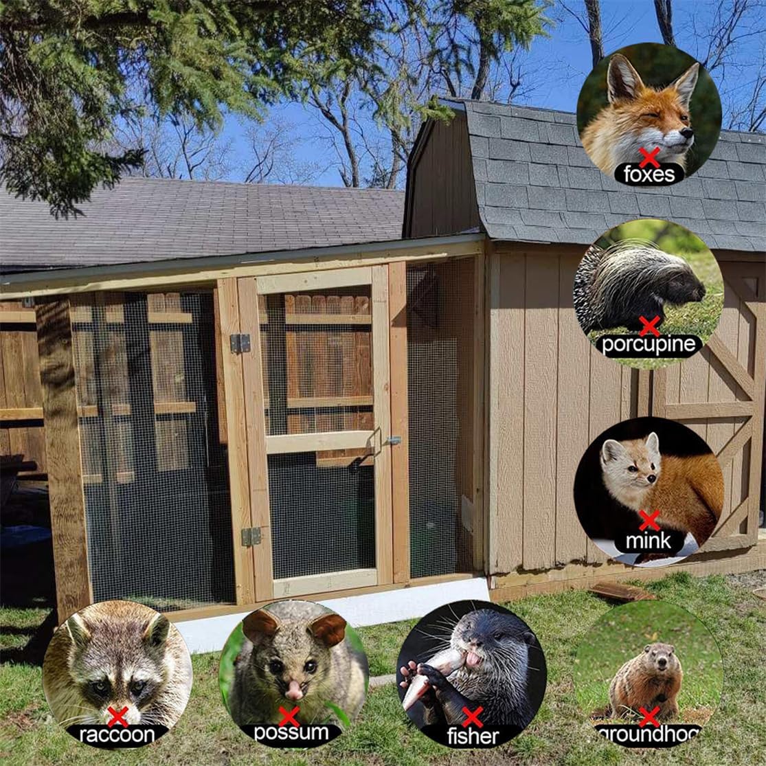 Hardware Cloth Galvanized Wire Mesh 4in X 20ft Garden Fence Chicken Wire Coop Metal Welded Wire Mesh Roll for Poultry Netting Cage DIY Projects Garden Protection