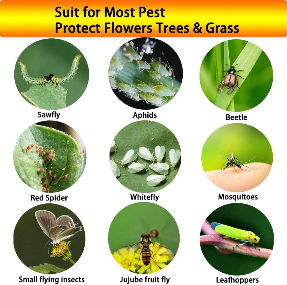 Dual-Sided Yellow Sticky Traps for Capturing Flying Plant Insects Like Fungus Gnats, Flying Aphid, Whiteflies, Leaf Miners, Other Flying Plant Insects 6x10 Inches, Twist Ties Included 60-Pack