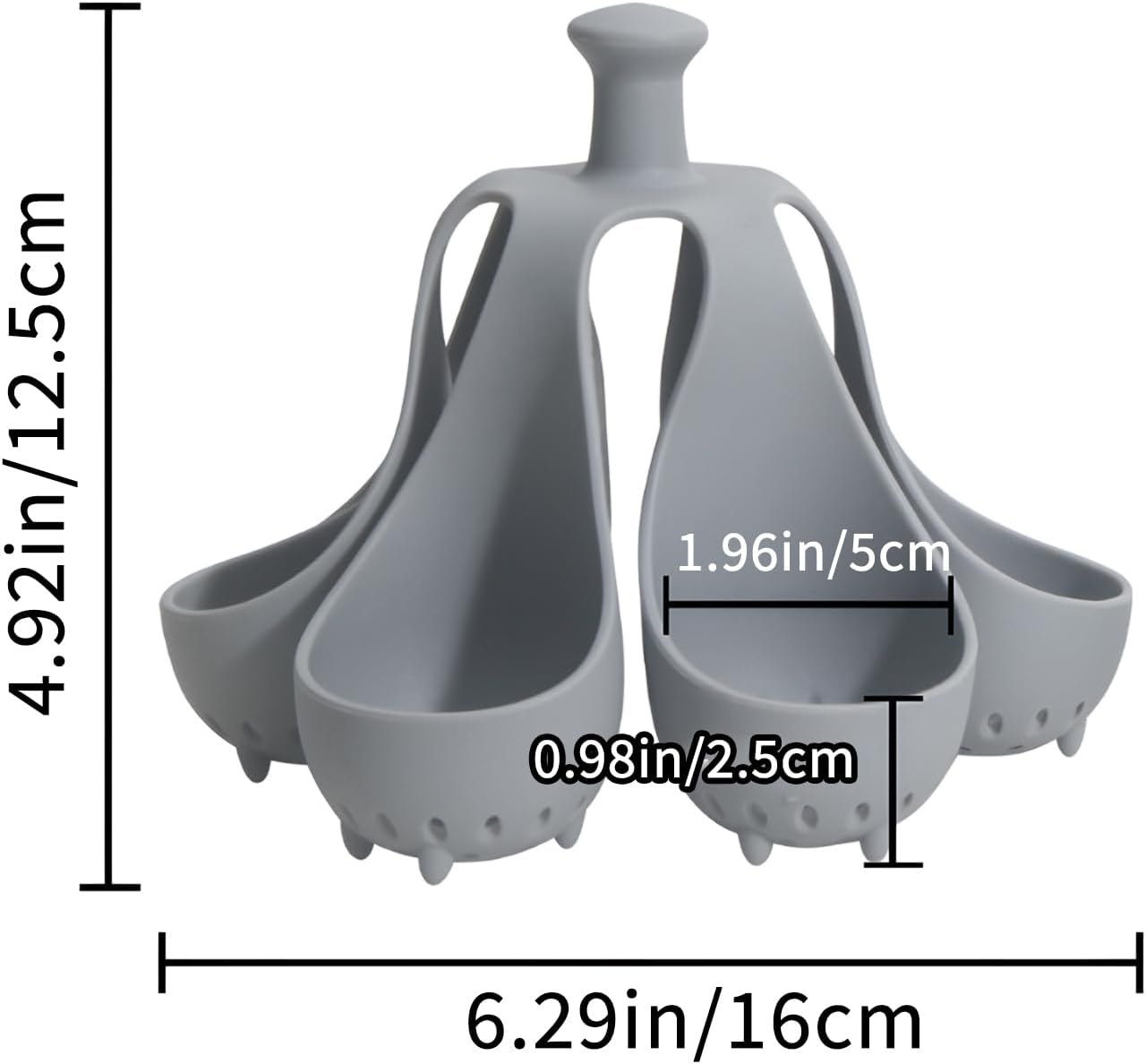 Silicone Egg Boiler Rack, Egg Poacher Egg Boiler Holder Holds 6 Eggs for Easy Cooking and Fridge Storage, Dishwasher Safe