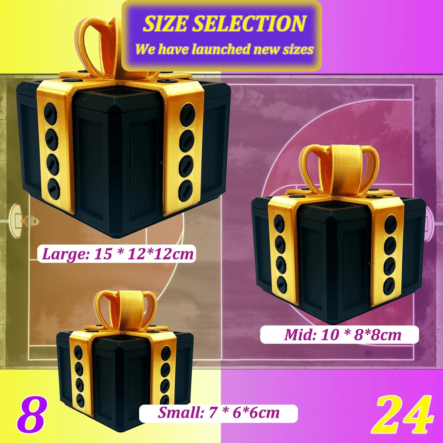 Annoying Gift Box with Screws, Large Prank Gift Box, 3D Printed Really Annoying Gift Boxes, Gift Card Money Cash Puzzle Box for Adults, Funny Fidget Boxes with 20 Screws for Christmas Festival Black g