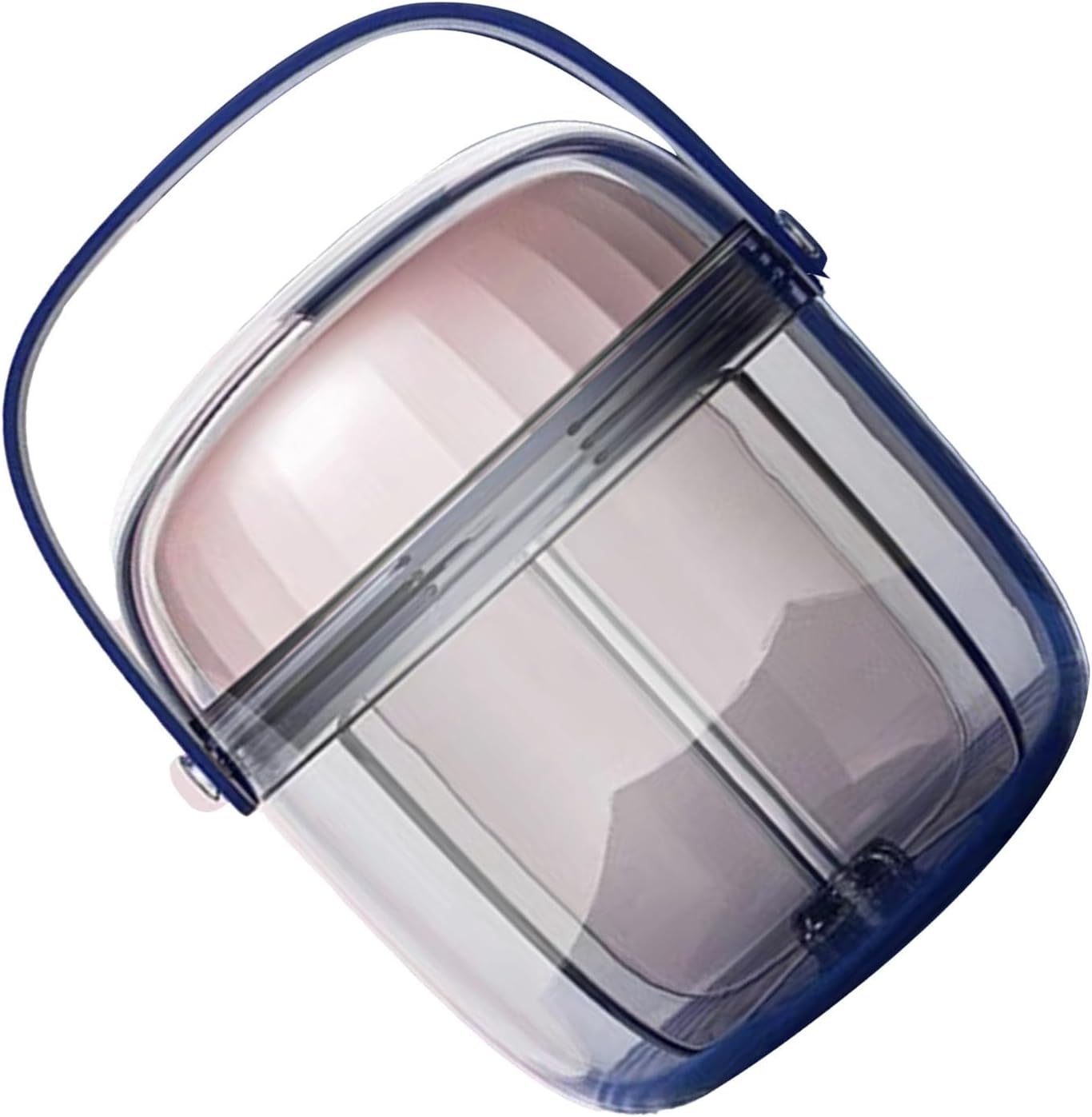 Portable Rotating Organizer Box - 7 Compartment PC Material for, Travel Storage, Design