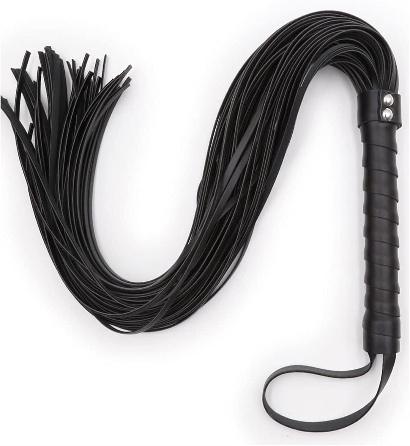 Horse Whip 27" Crop 18" Faux Leather Set Black Riding Whip Horse and Crops Equestrian Horse Whip Set