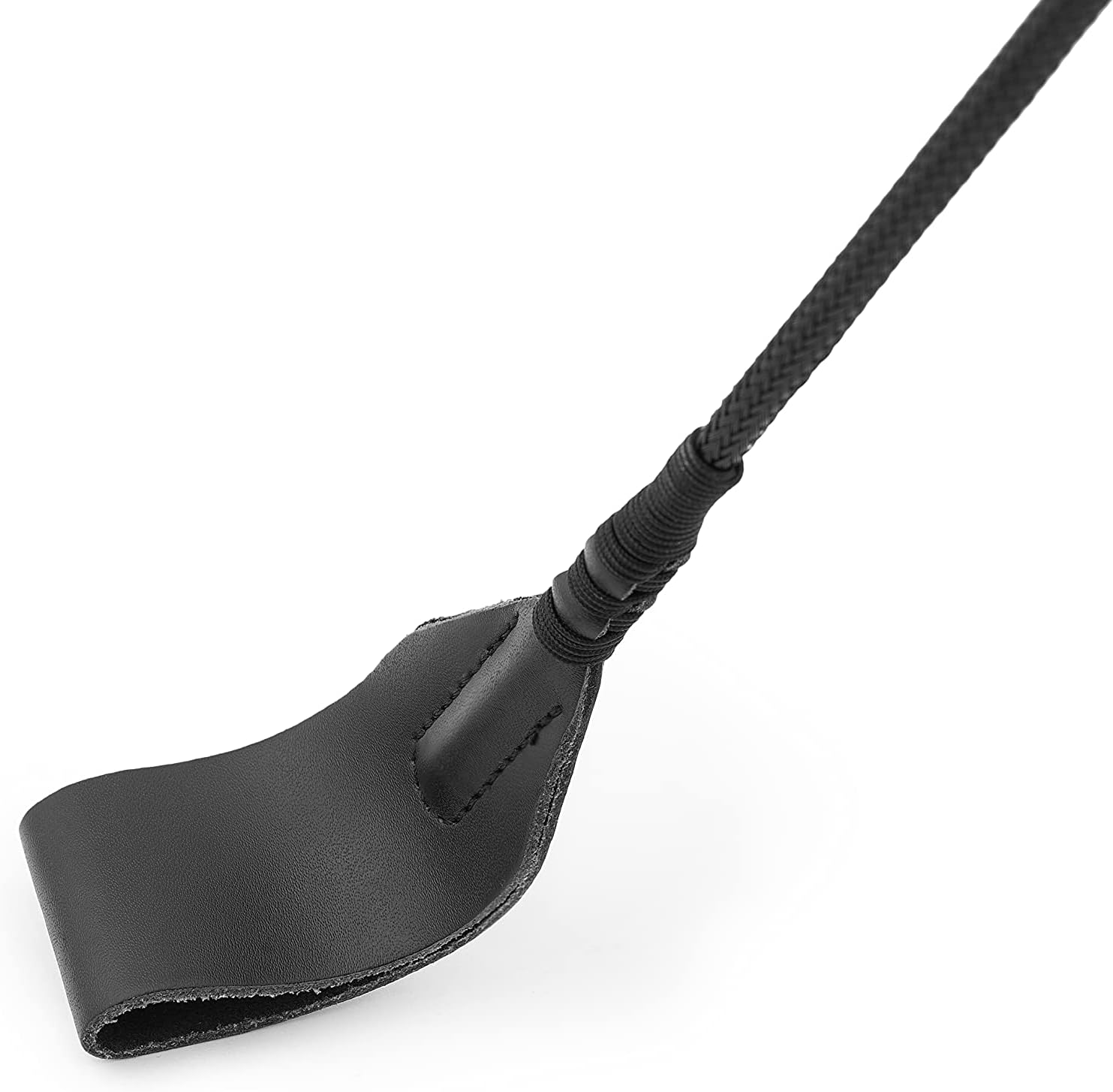 Horse Whip 27" Crop 18" Faux Leather Set Black Riding Whip Horse and Crops Equestrian Horse Whip Set