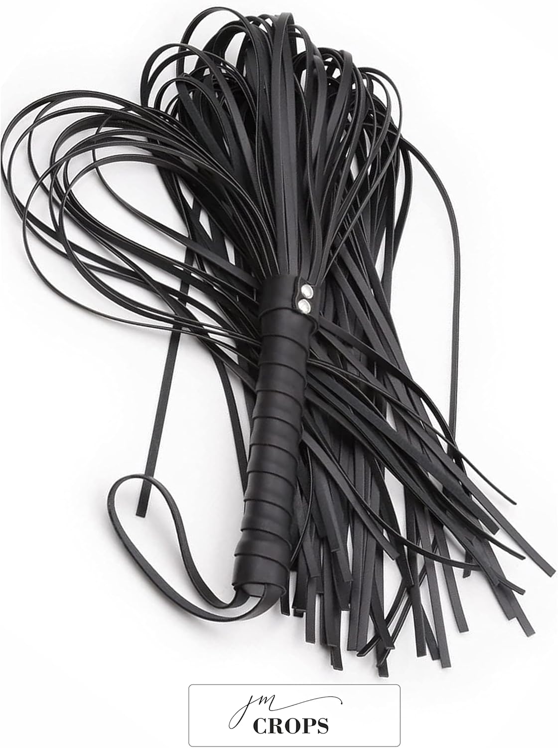 Horse Whip 27" Crop 18" Faux Leather Set Black Riding Whip Horse and Crops Equestrian Horse Whip Set