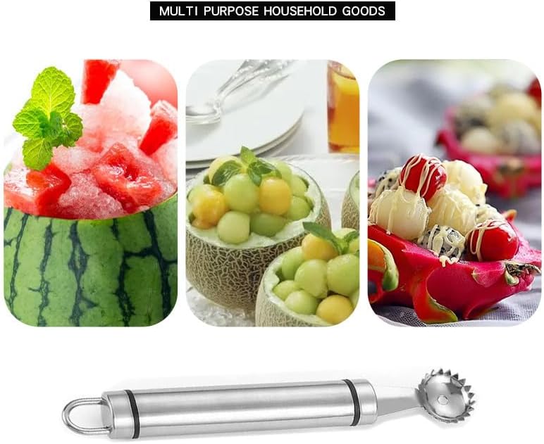2 Pcs Stainless Steel Strawberry Huller and Tomato Stem Corer Tool, Tomato Stem Corer Tool,Stainless Steel Strawberry Huller Corer Vegetable and Corer Practical Kitchen Tool Fruit 2