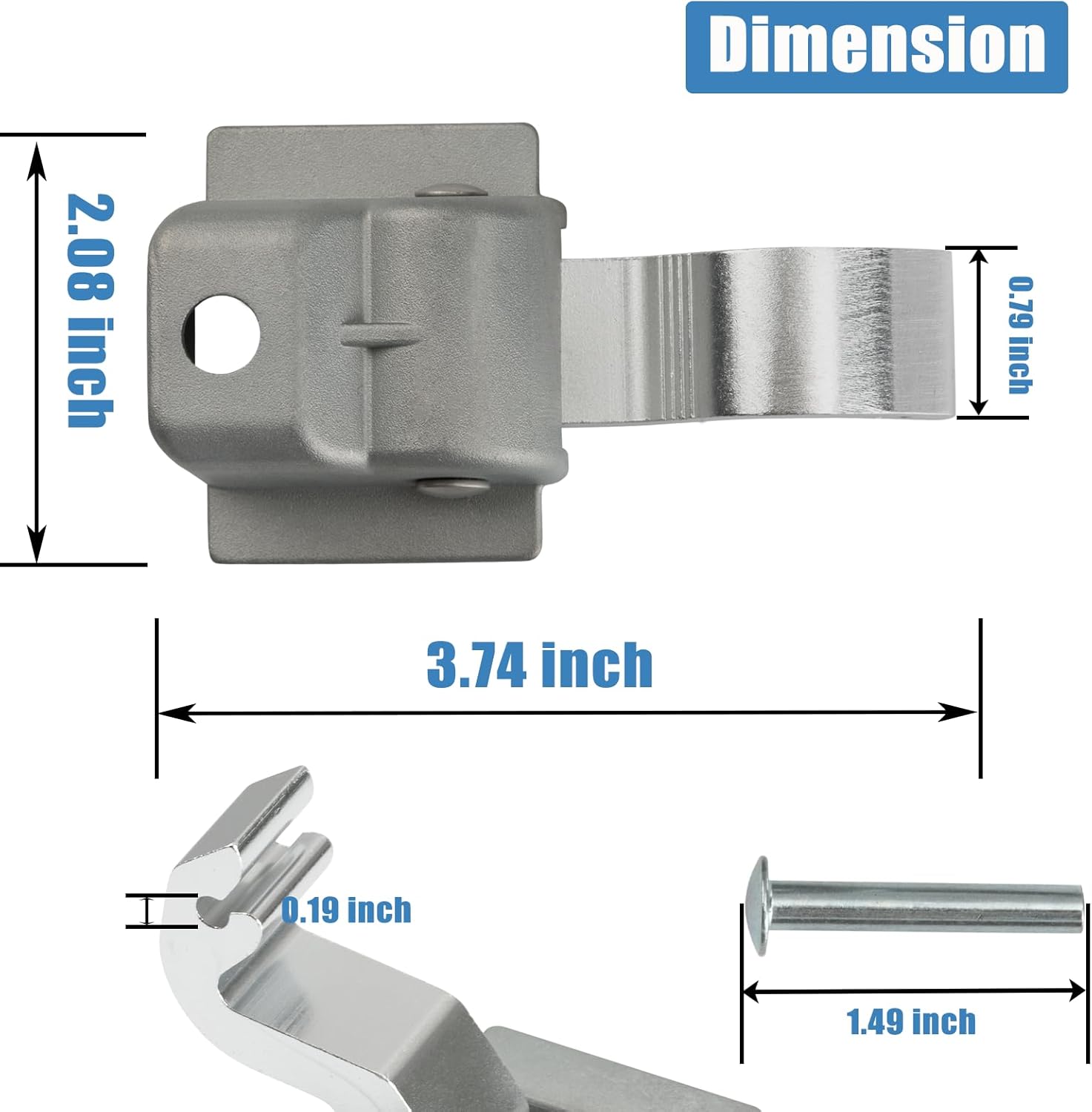 RV Awning Parts Replacement for Dometic A&E 9000 8500,830463P RV Awning Rafter Rivet Slider Asm -2 Pack