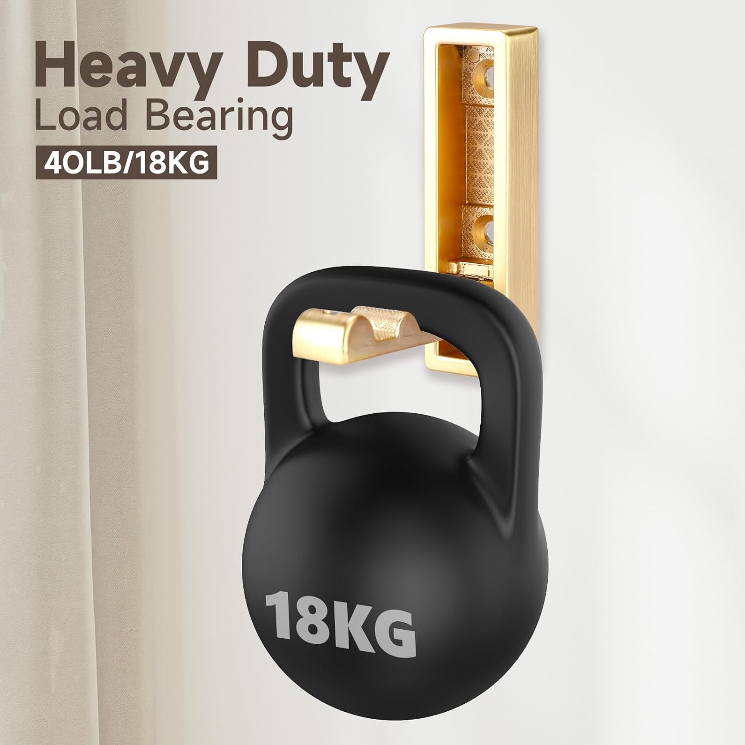 Folding Hooks 4 Pack Foldable Coat Hook Heavy Duty Wall Hooks for Hanging Coats, Towel, Hat, Backpacks Gold