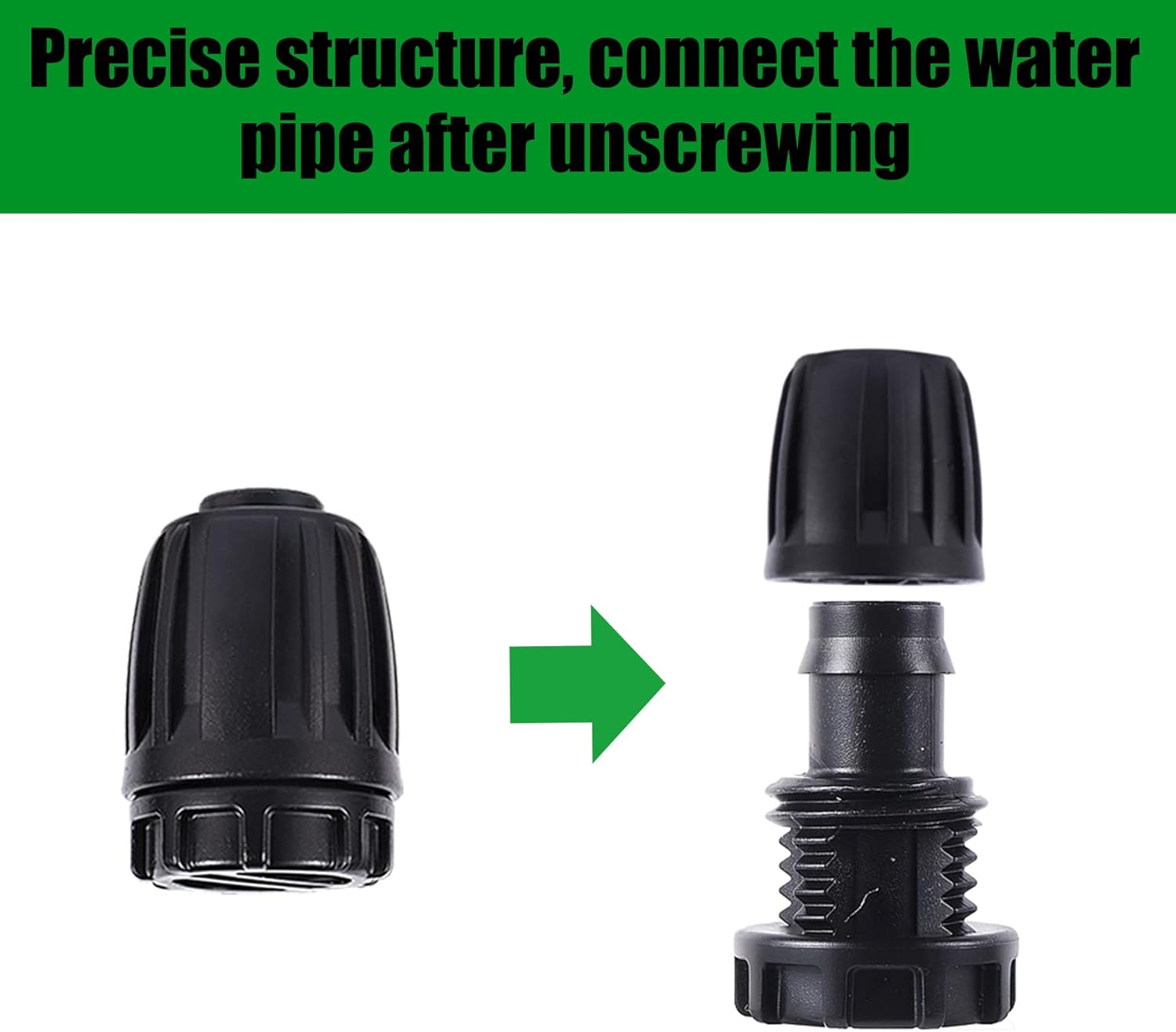 1/2 inch Irrigation Fittings End Plugs For 1/2" ID x0.6-0.63" OD 16mm Drip Tubing Connectors-10 Pcs/pack