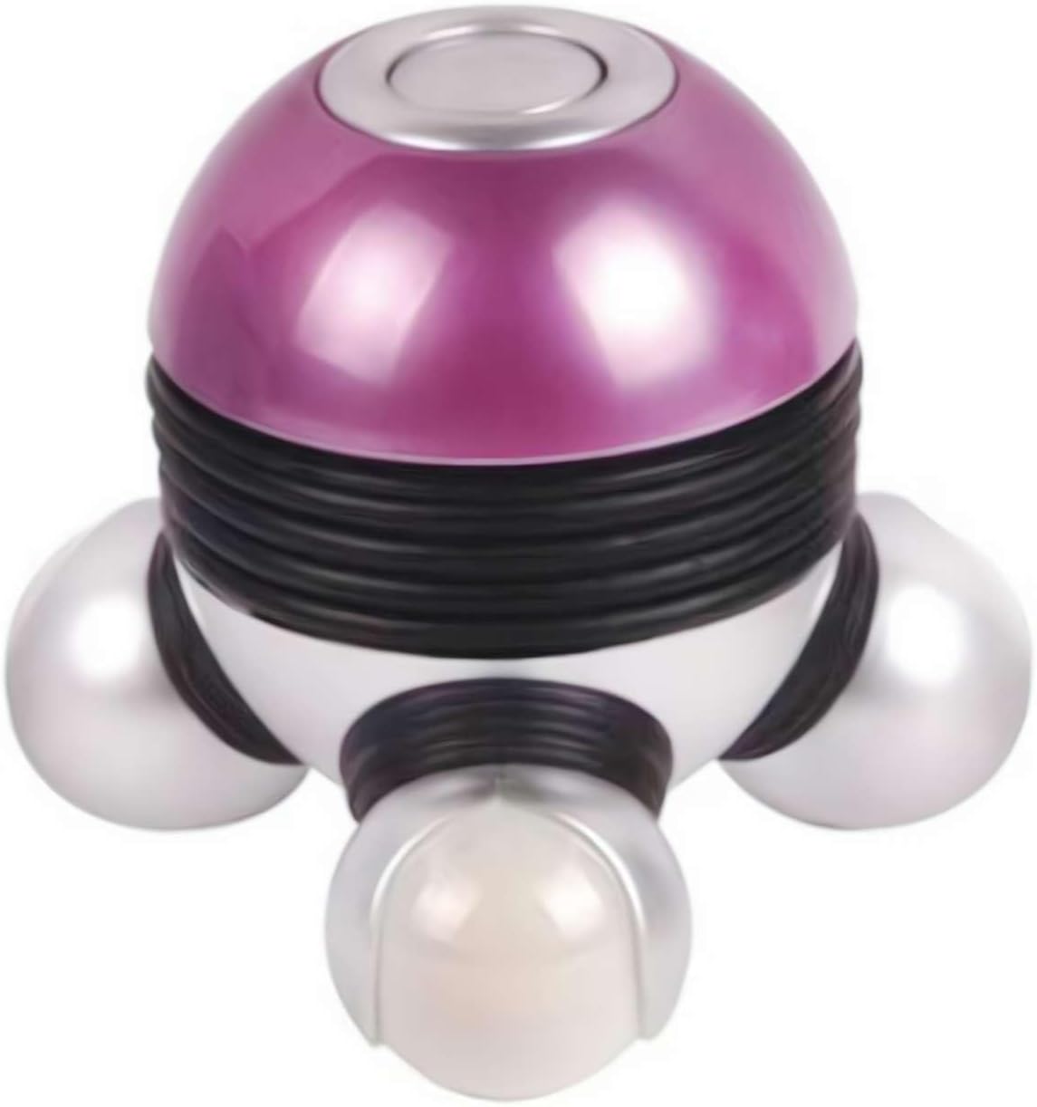 Mini Handheld Massager - Powerful Massage Vibrations for Muscle Relief & Relaxation, Portable Vibrating Body Massager with LED Light for Hand Head Neck Back Legs Arms Pain Release Purple