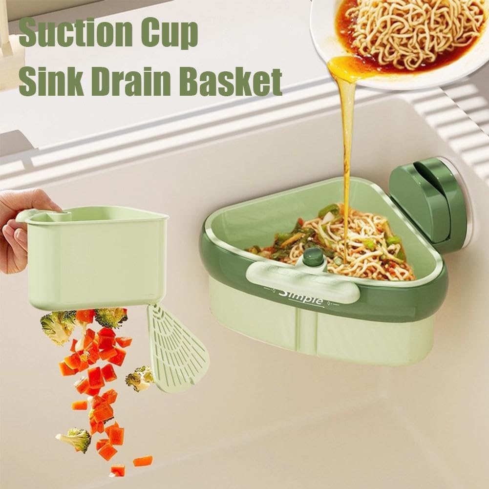 Sink Strainer Basket, 2025 New Faucet Hanging Strainer, Self-Cleaning Kitchen Sinks Food Waste Catcher for Dishwashing, RV, Small Spaces 2PCS
