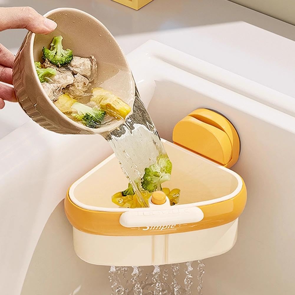 Sink Strainer Basket, 2025 New Faucet Hanging Strainer, Self-Cleaning Kitchen Sinks Food Waste Catcher for Dishwashing, RV, Small Spaces 2PCS