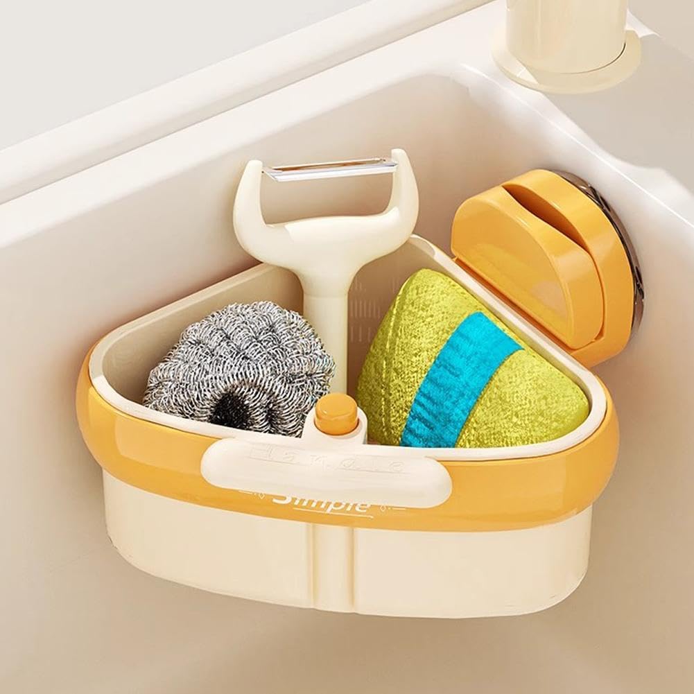 Sink Strainer Basket, 2025 New Faucet Hanging Strainer, Self-Cleaning Kitchen Sinks Food Waste Catcher for Dishwashing, RV, Small Spaces 2PCS