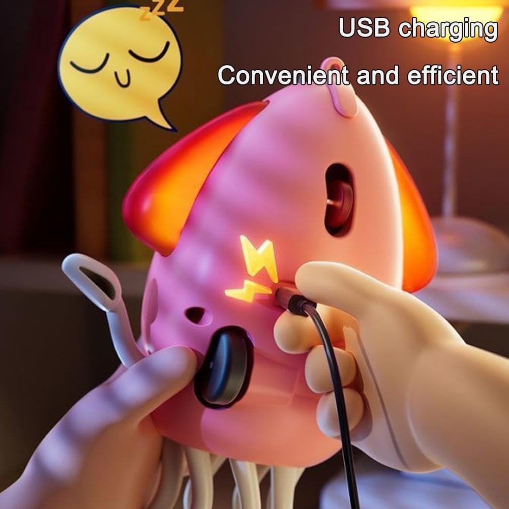 Magic Dancing Octopus Toy, Electric Dancing Octopus Baby Toy, Automatic Evasion Octopus Toy with Led Light and Music, Electronic Early Development Toys Birthday Gifts Gray