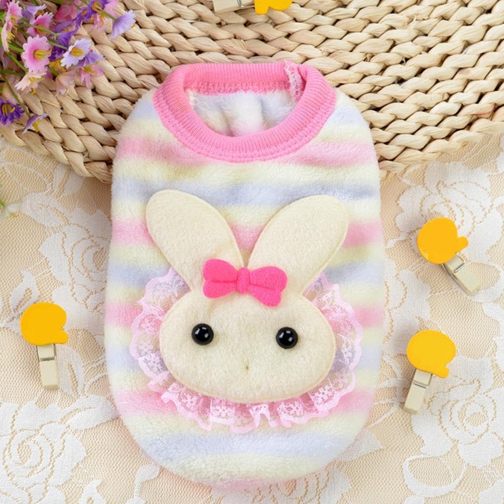 Dog Sweaters for Small Dogs Girl,Warm Soft Fleece Extra Small Dog Sweaters,Teacup Dog Clothes,Cute Sweater Pet Clothes for Kitten, Rabbits, Guinea Pig C XXXS