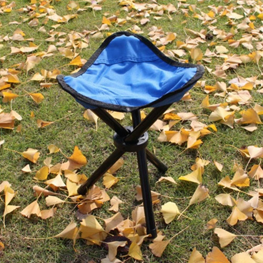 Travel Folding Camping Stool, Camping Fishing Stool for Adults, Portable Tripod Seat Fishing Chair Seat for Camping Fishing Hiking Gardening and Beach Garden Painting Red