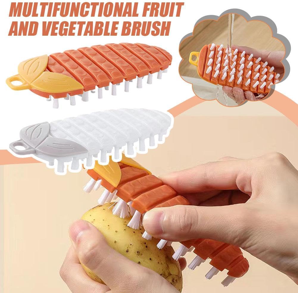 Vegetable Brush,Potato Brush Cleaning Brush,Multiple Fruit Vegetable Cleaning Brush,Vegetable Brush Scrubber for All Kinds Fruits Vegetables Orange