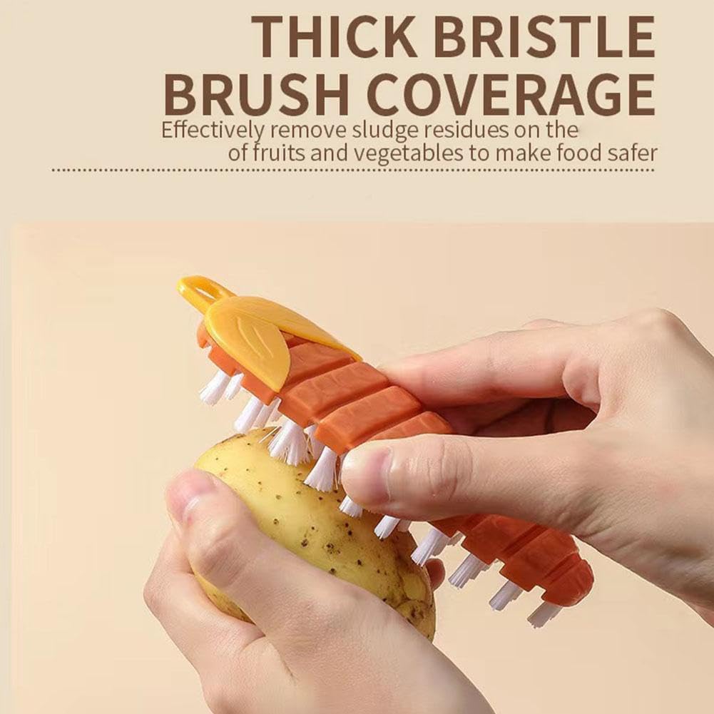 Vegetable Brush,Potato Brush Cleaning Brush,Multiple Fruit Vegetable Cleaning Brush,Vegetable Brush Scrubber for All Kinds Fruits Vegetables Orange